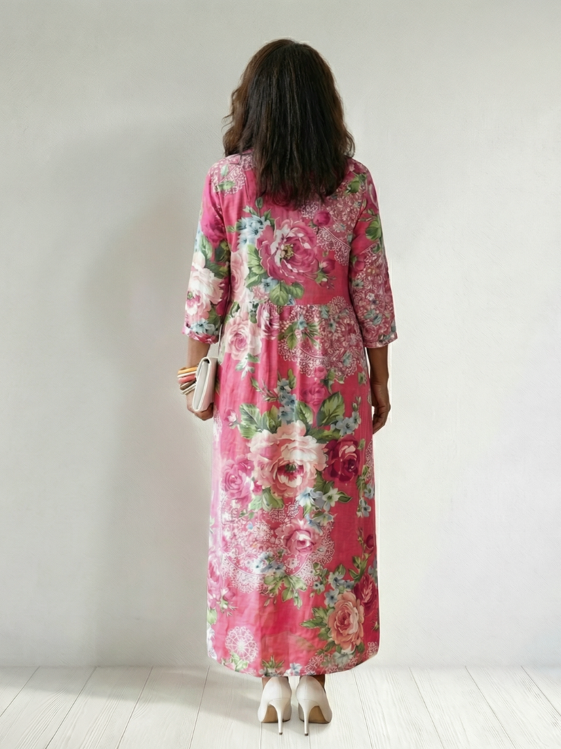 Tahlia | Garden Floral Midi Dress