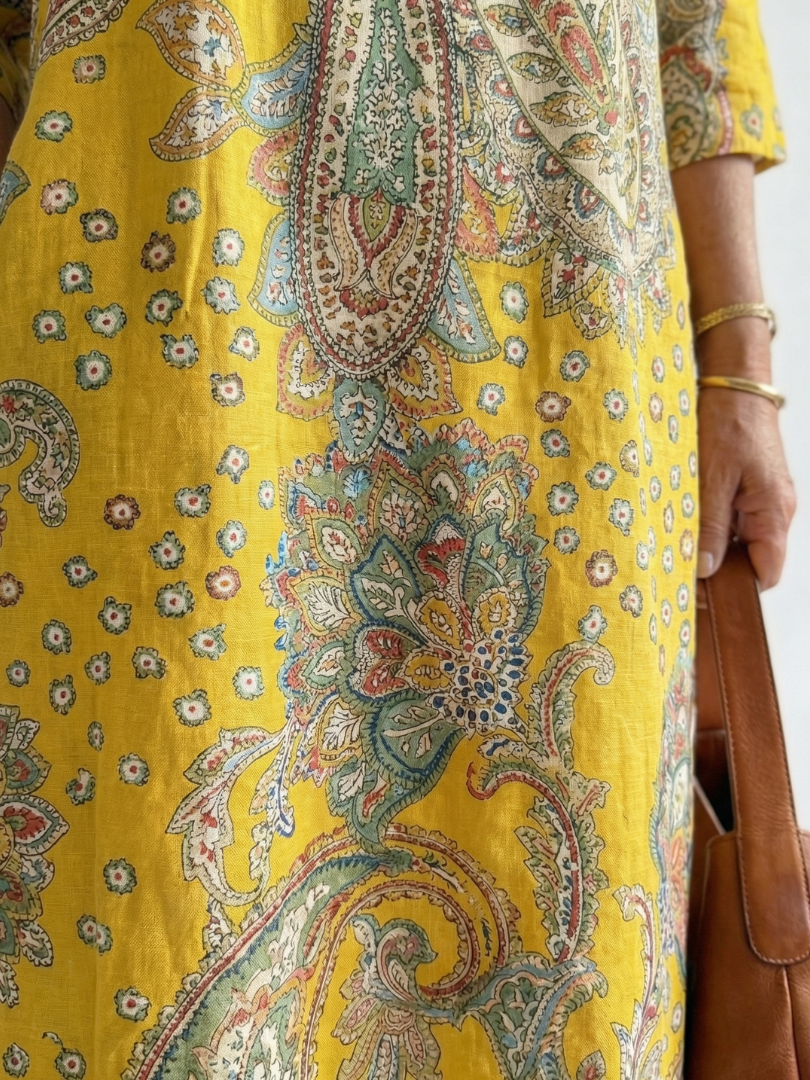 Marnie | Paisley V-Neck Midi Dress