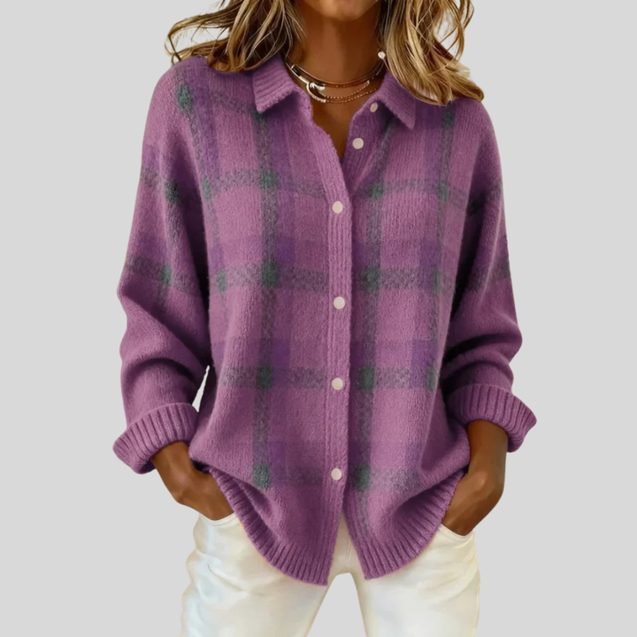 Julie | Retro Check Sweater