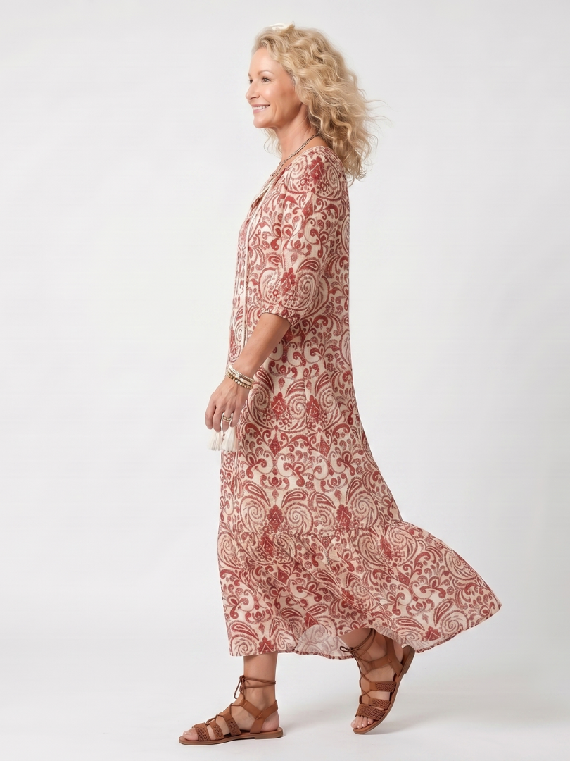 Rose | Elegant Midi Dress