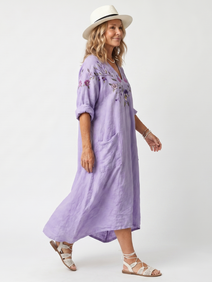 Frances | Floral Relaxed Midi Dress