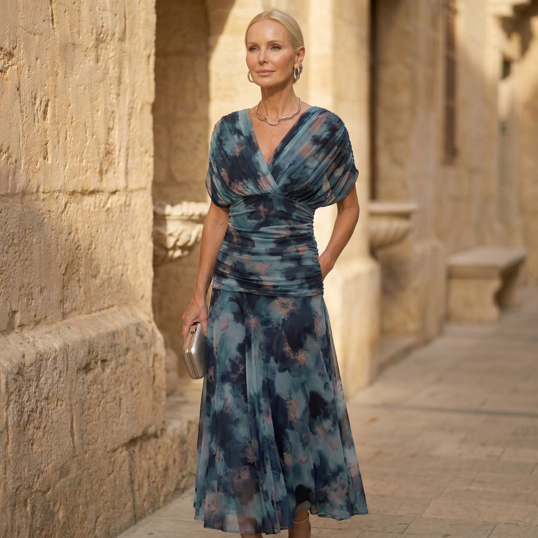 Sophie | Watercolour Print Summer Dress