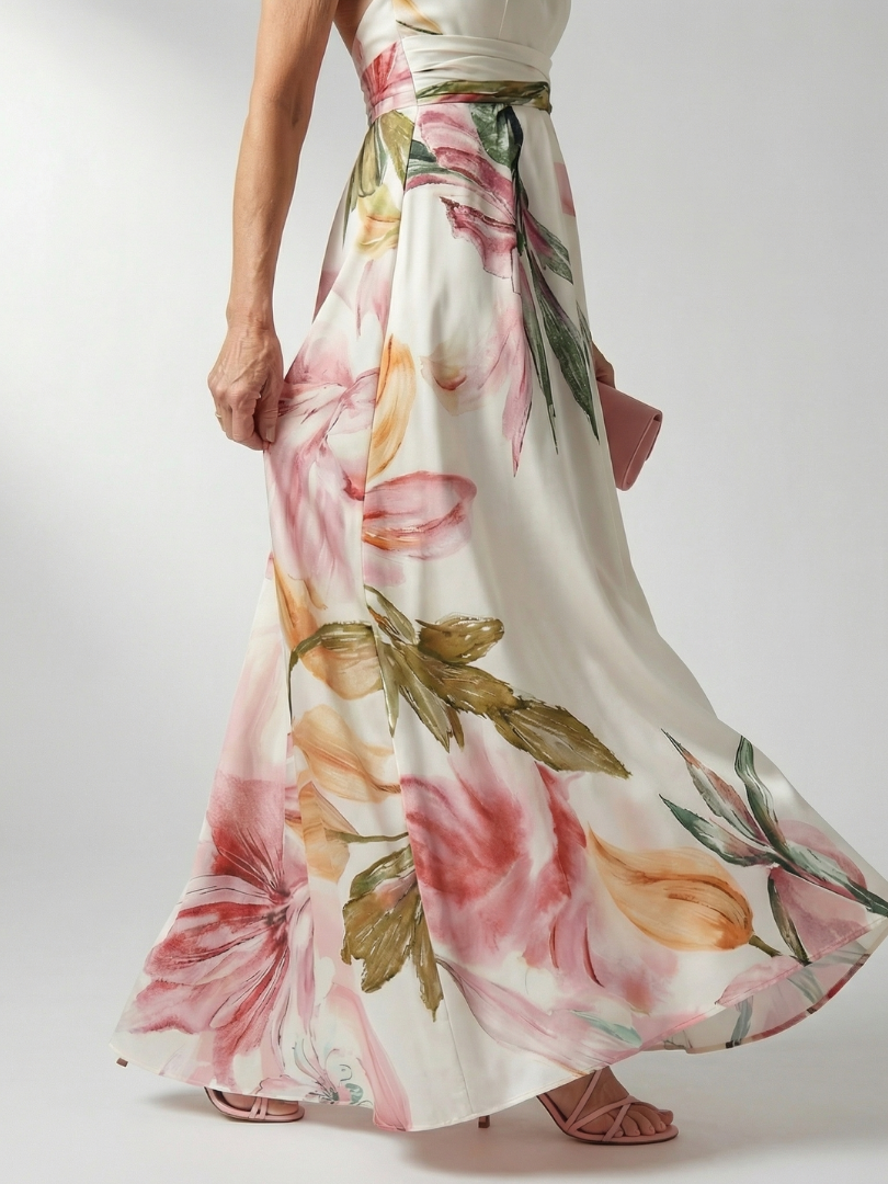 Helena | Flowing Floral Maxi Dress