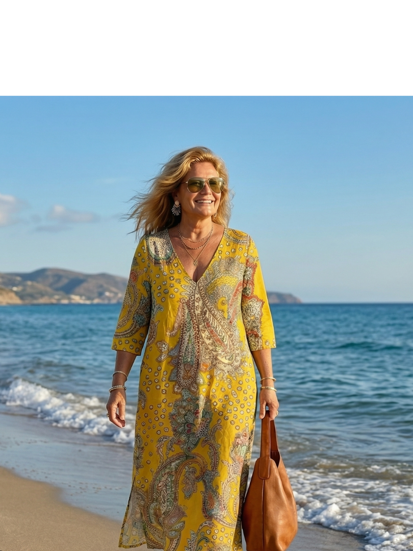 Marnie | Paisley V-Neck Midi Dress