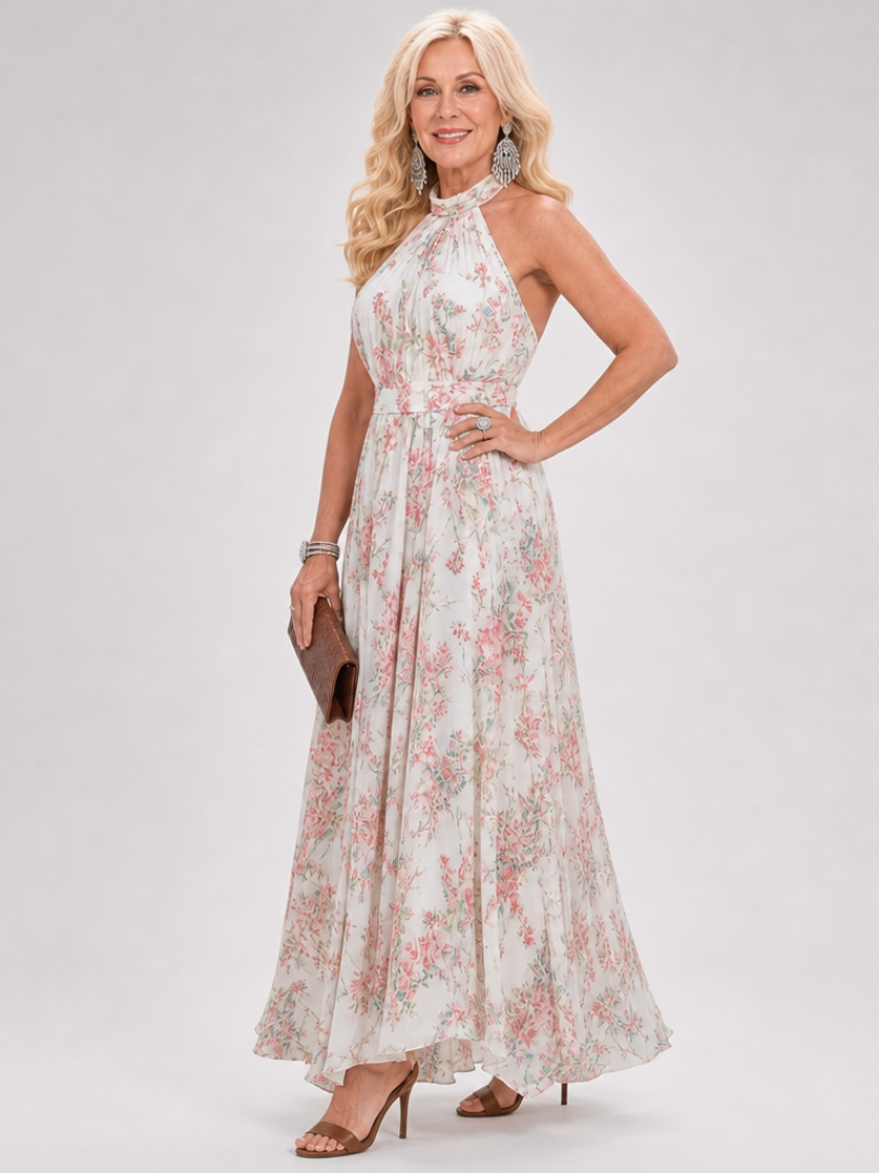 Florence | Flowing Floral Midi Dress
