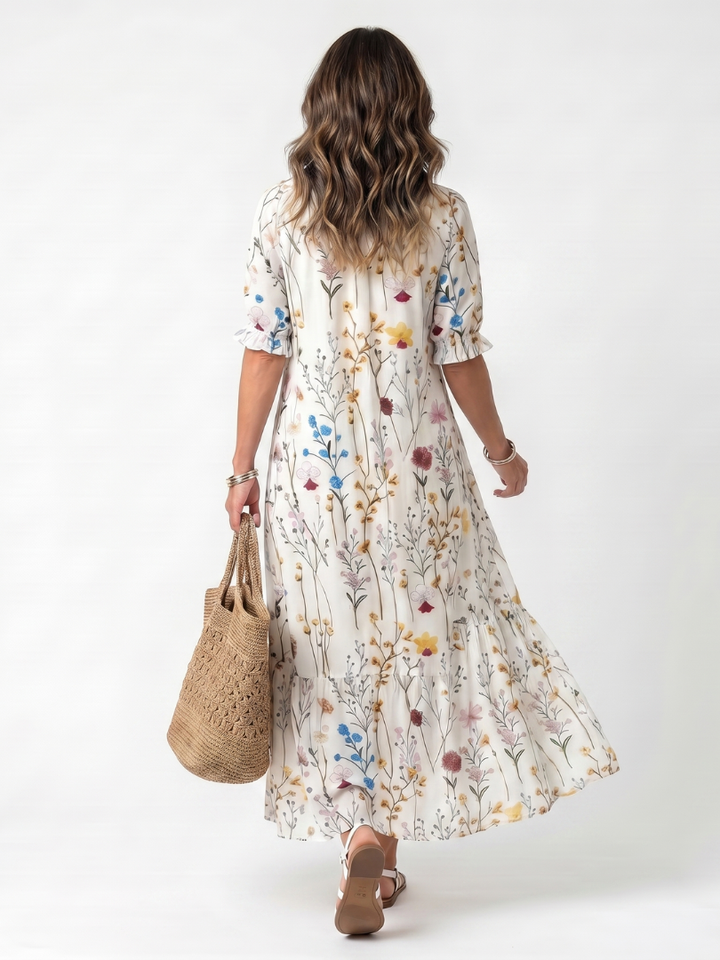 Claudia | Botanical Midi Dress