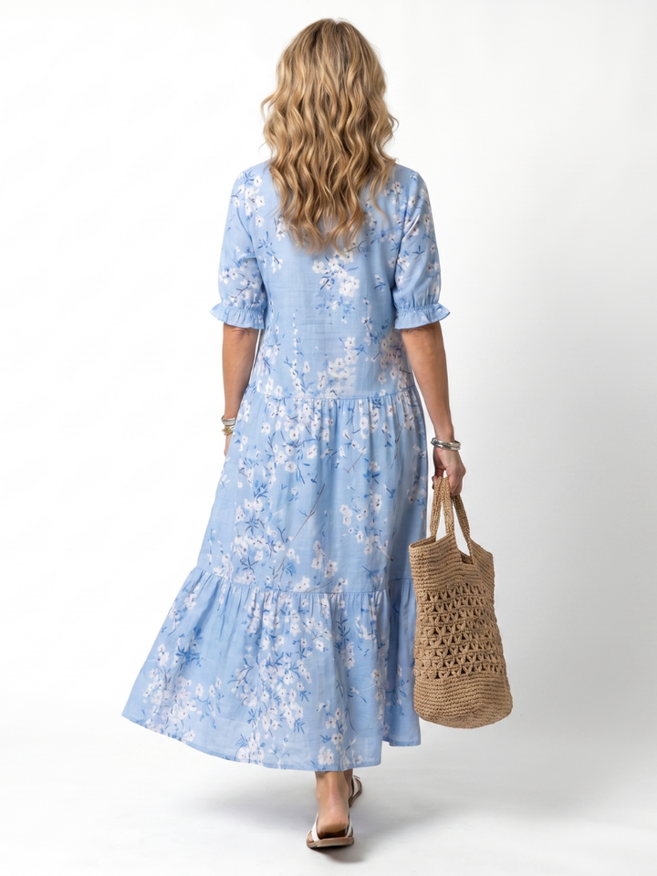 Evelyn | Floral Midi Dress