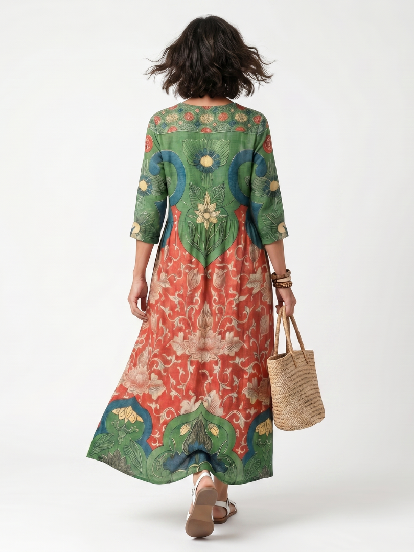 Pippa | V-Neck Midi Dress