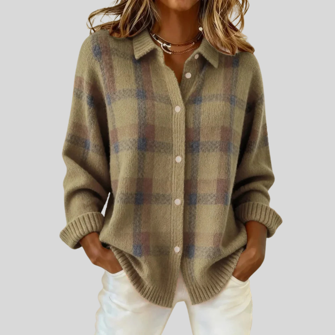 Julie | Retro Check Sweater