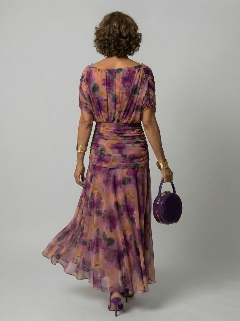 Sophie | Off Shoulder Flow Midi Dresses