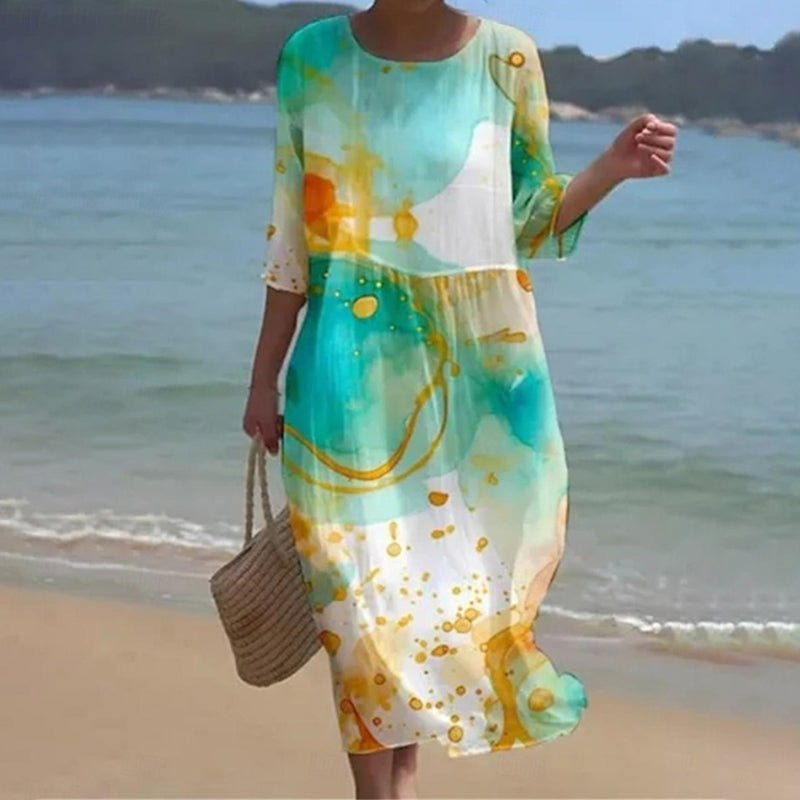 Vivienne | Sunset Flower Dress