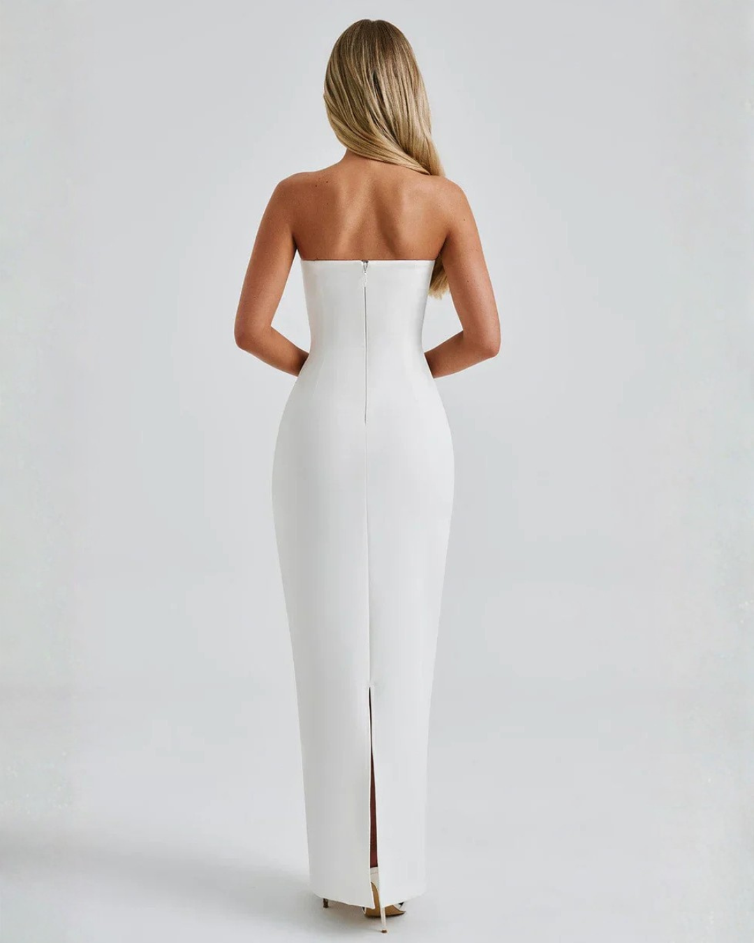 Phoebe | Strapless Sculpted Maxi Dress