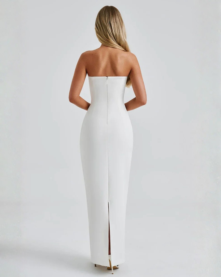 Phoebe | Strapless Sculpted Maxi Dress