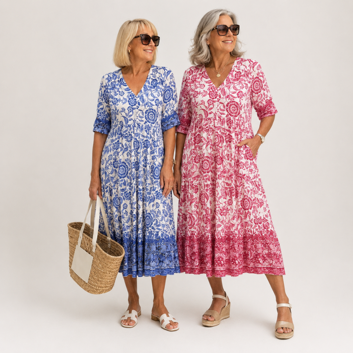 Harriet | Graceful V-Neck Floral