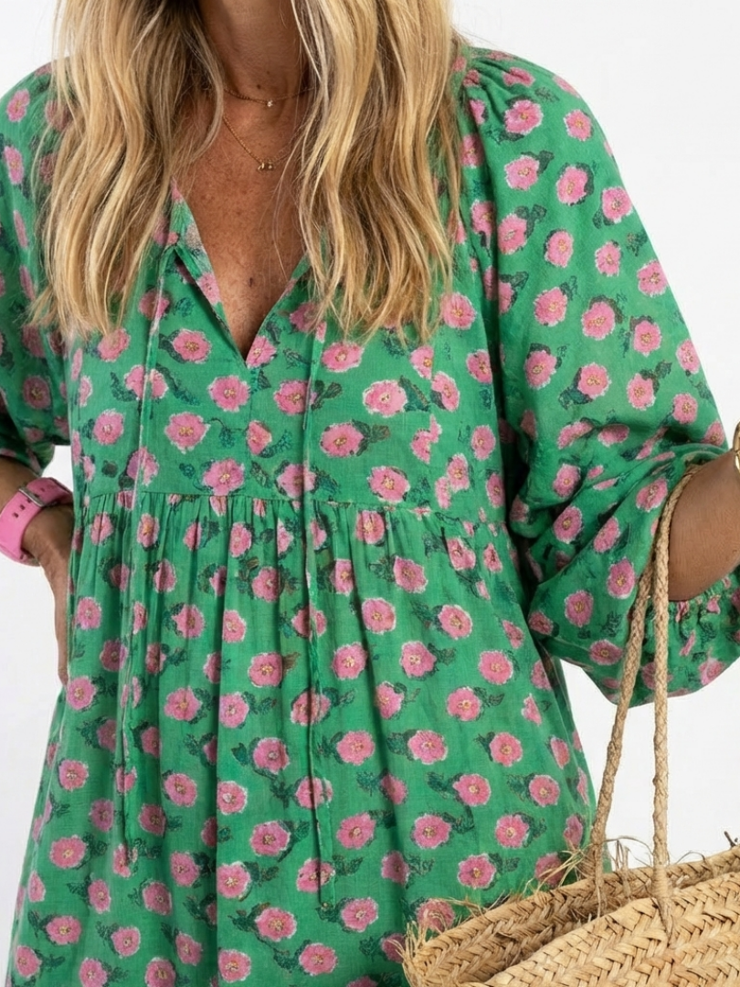 Rosalie | Floral Tiered Midi Dress