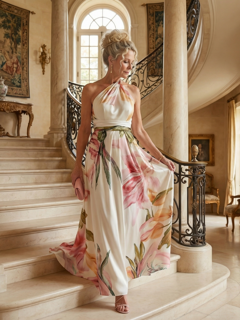 Helena | Flowing Floral Maxi Dress