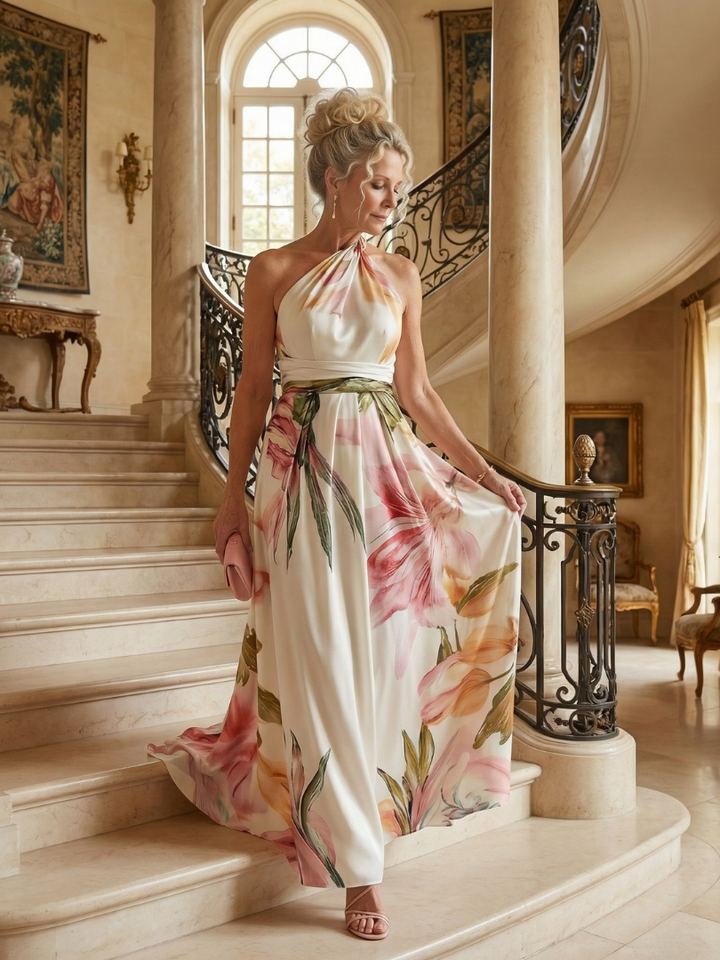 Helena | Flowing Floral Maxi Dress