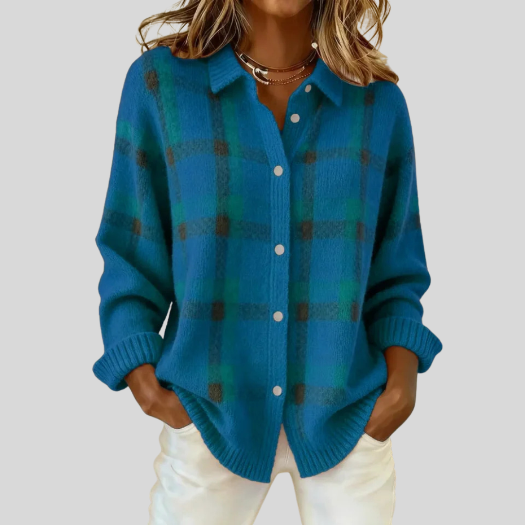 Christine | Retro Check Sweater