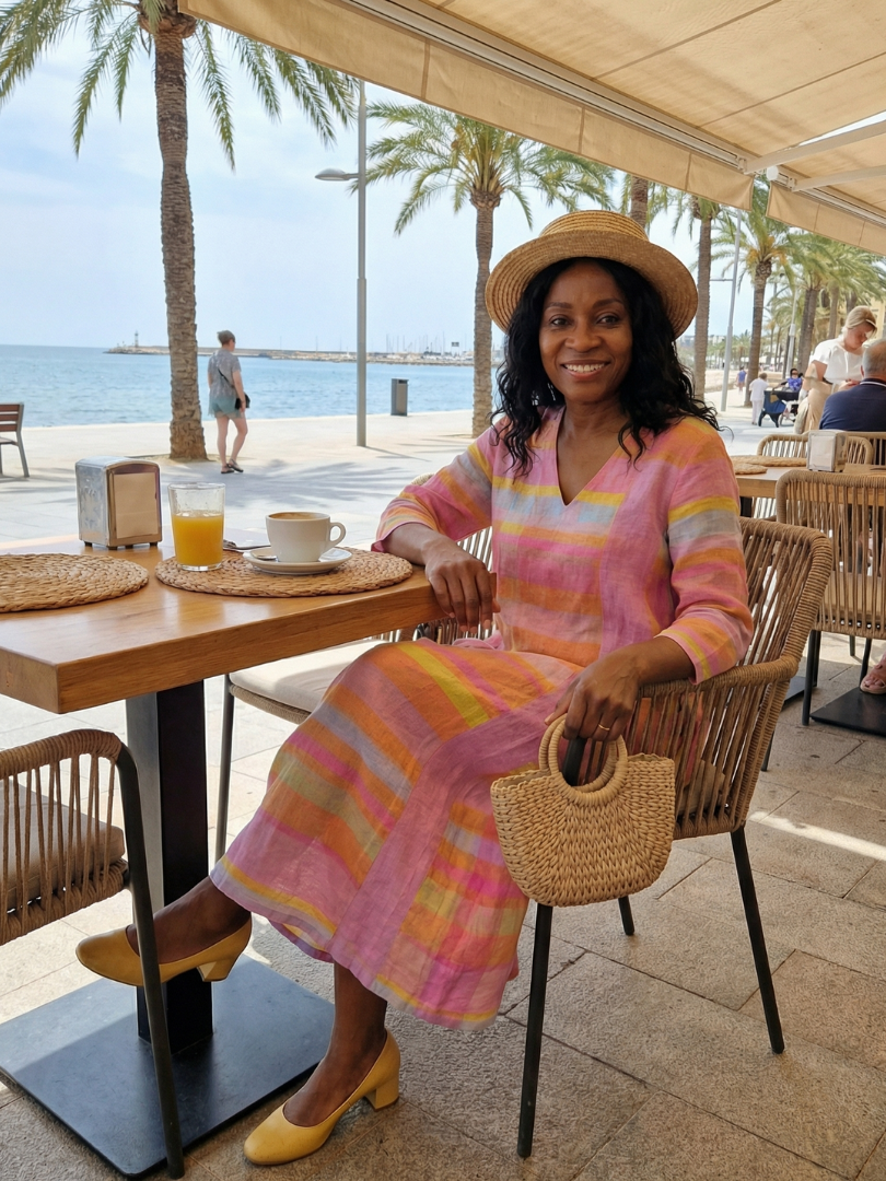 Verity | Easy-Stripe Midi Dress