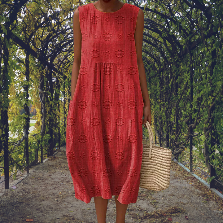 Audrey | Elegant sleeveless dress with pockets