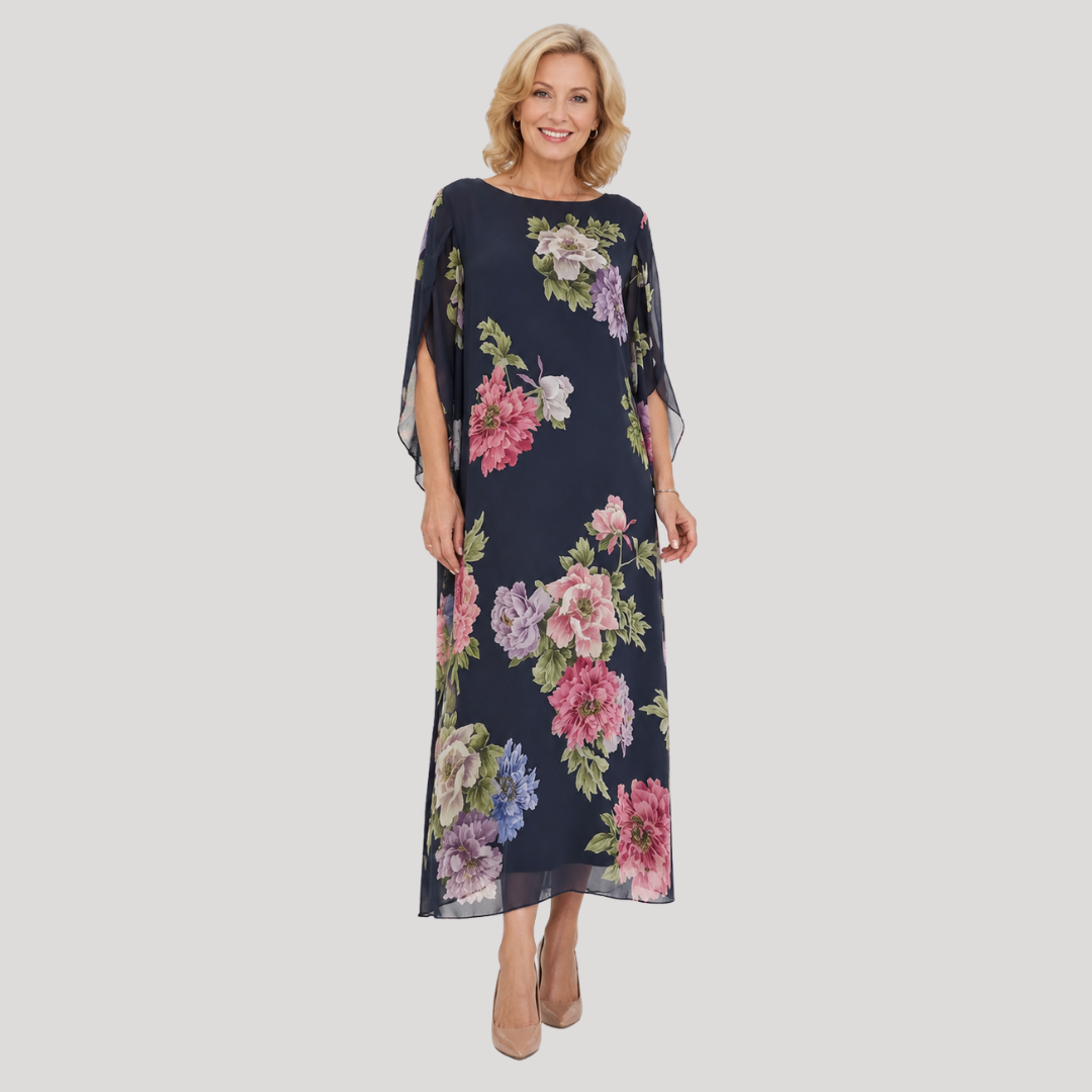 Georgia | Midnight Bloom Maxi Dress