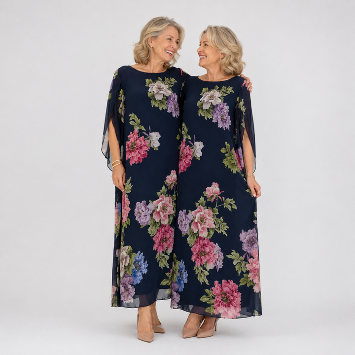 Georgia | Midnight Bloom Maxi Dress