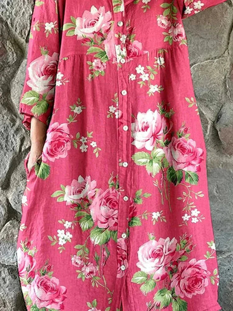 Phoebe | Art Floral Dress