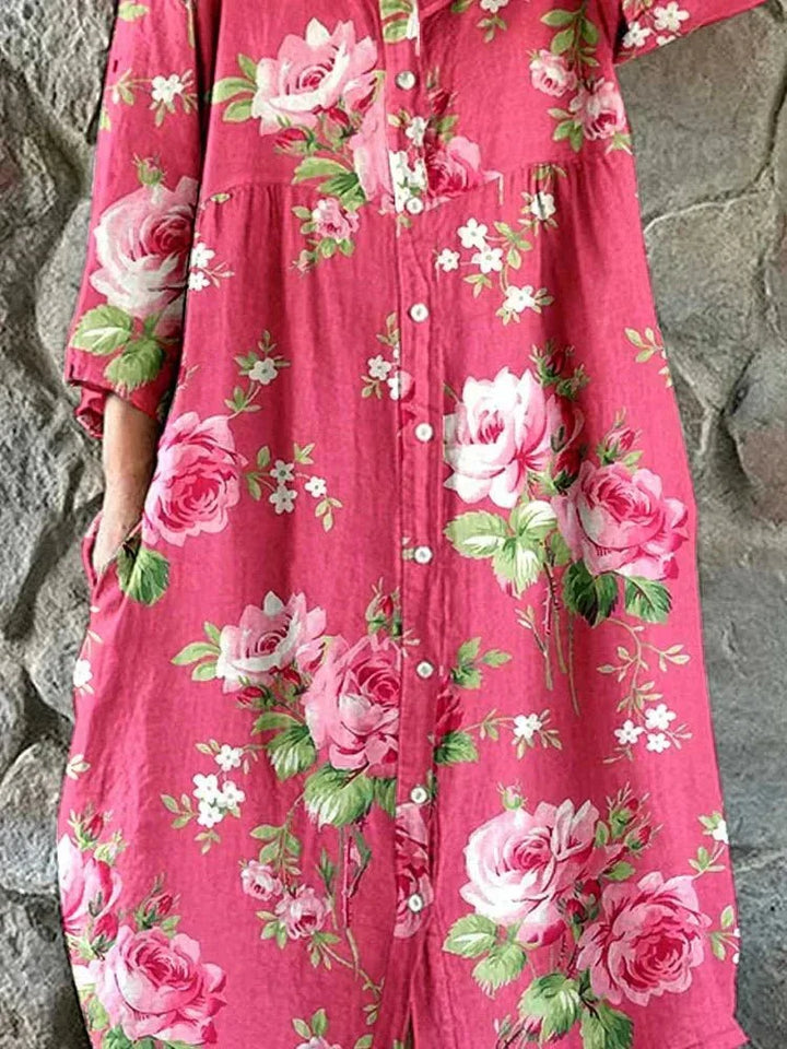 Phoebe | Art Floral Dress