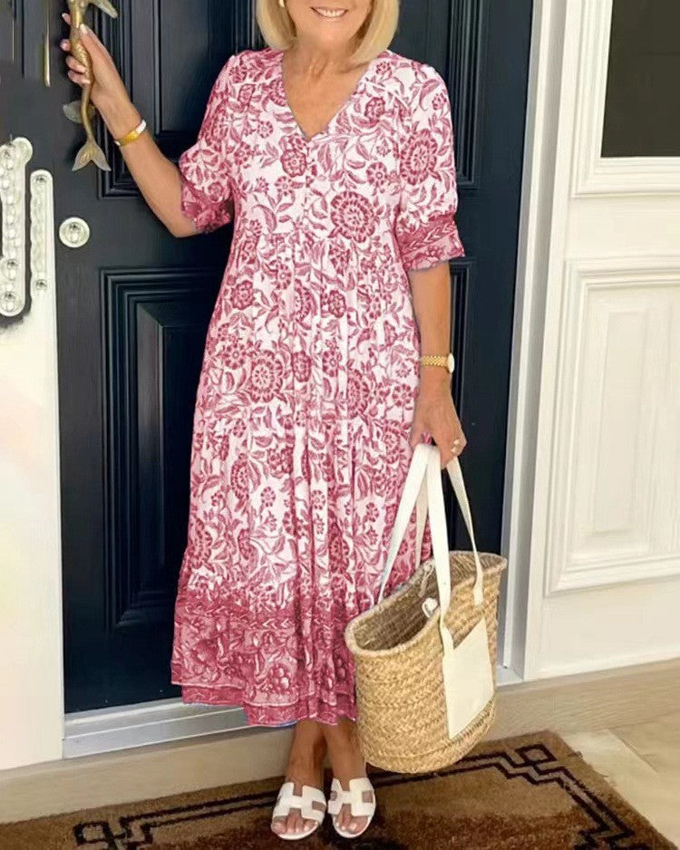 Harriet | Graceful V-Neck Floral