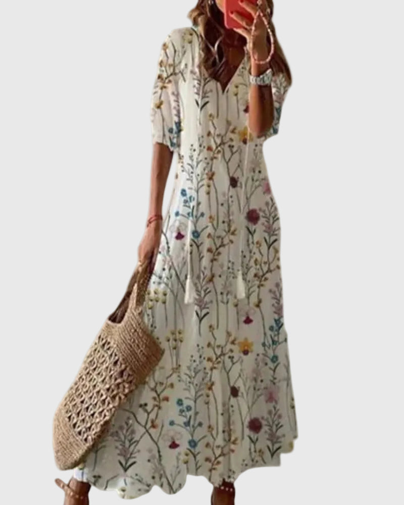 Georgia | Boho Vintage Summer Maxi Dress