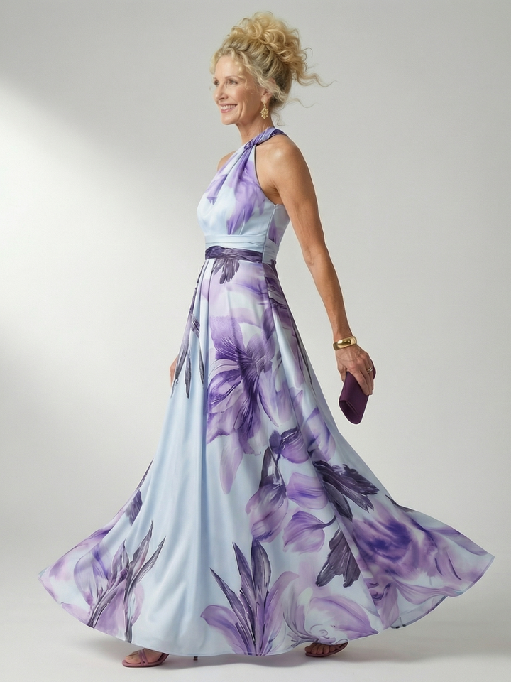 Helena | Flowing Floral Maxi Dress