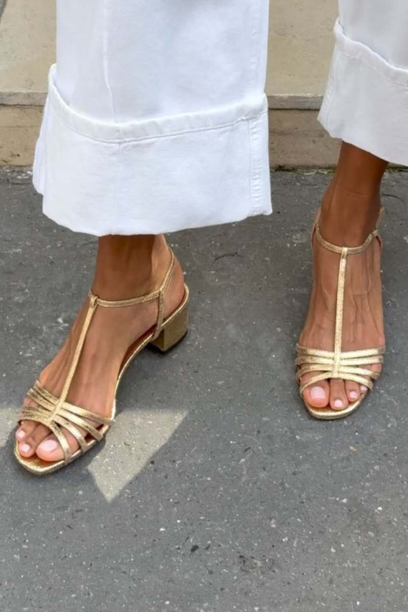 Florence | Golden Summer Sandals