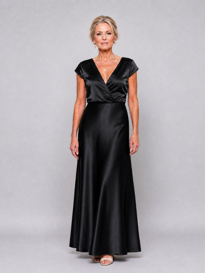 Eloise | Wrap-Bodice Maxi Dress