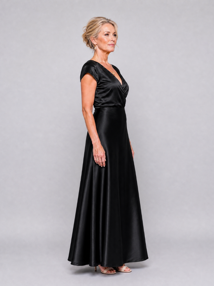 Eloise | Wrap-Bodice Maxi Dress