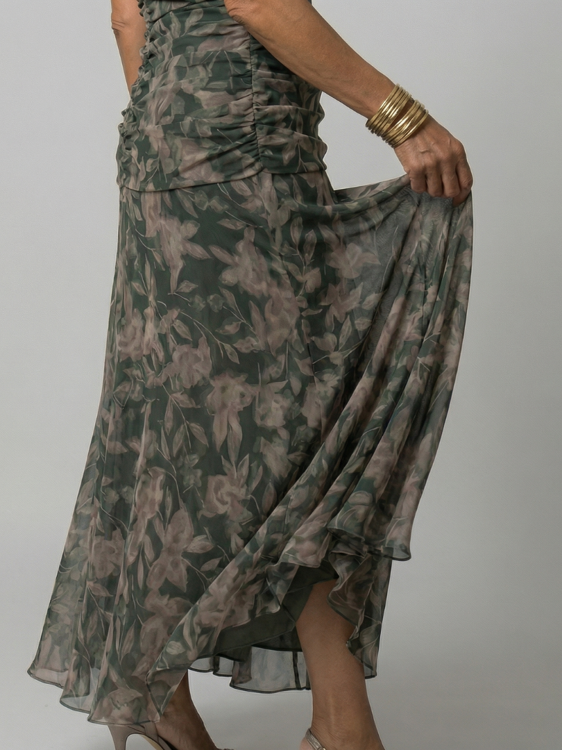 Sophie | Off Shoulder Flow Midi Dresses
