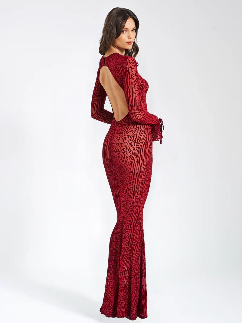 Felicity | Animal Print Maxi Dress
