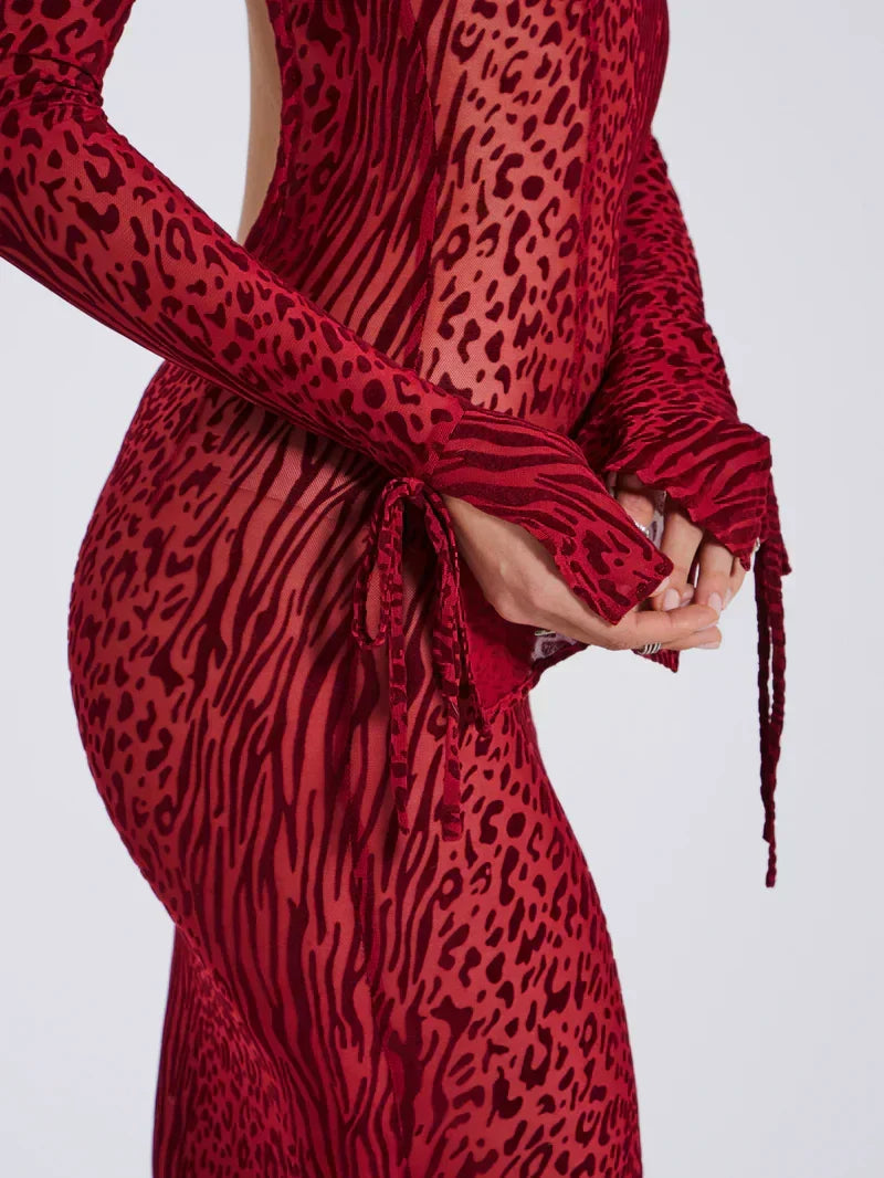 Felicity | Animal Print Maxi Dress