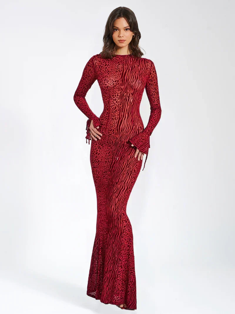 Felicity | Animal Print Maxi Dress