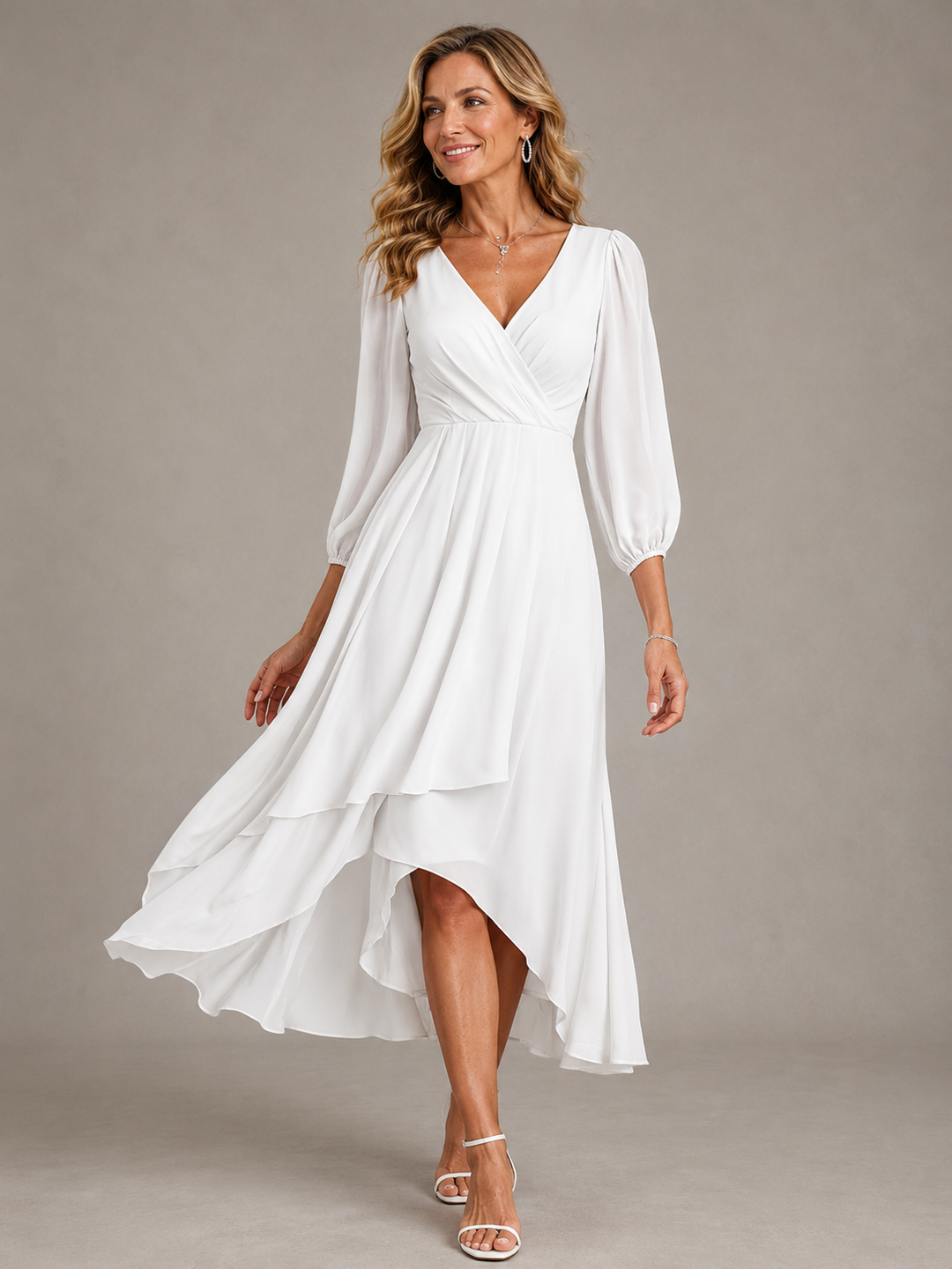 Grace | Elegant V-Neck Maxi Dress