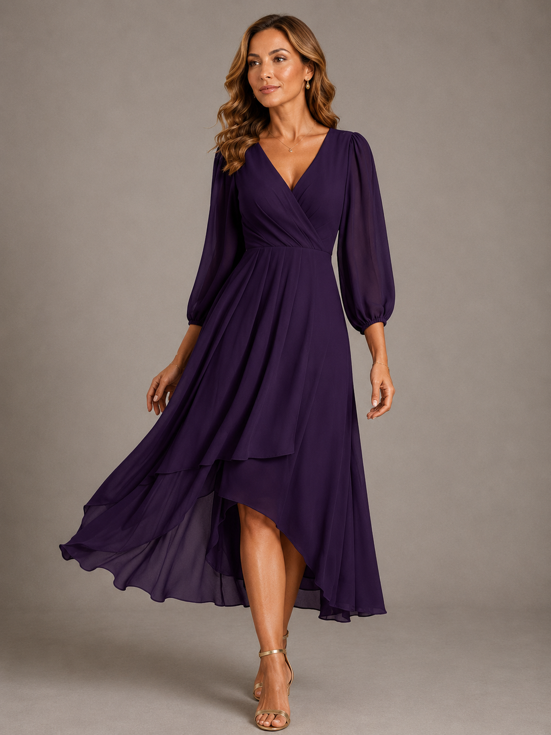 Grace | Elegant V-Neck Maxi Dress