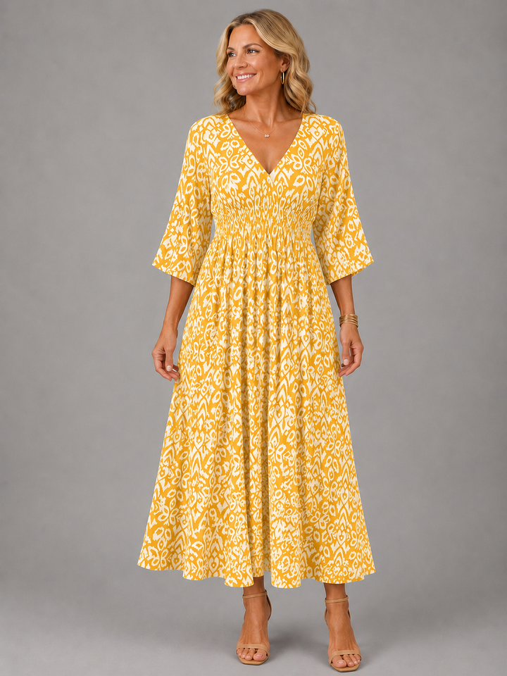 Vivienne | Bohemian Flow Midi Dress