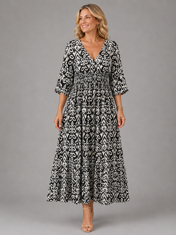 Vivienne | Bohemian Flow Midi Dress