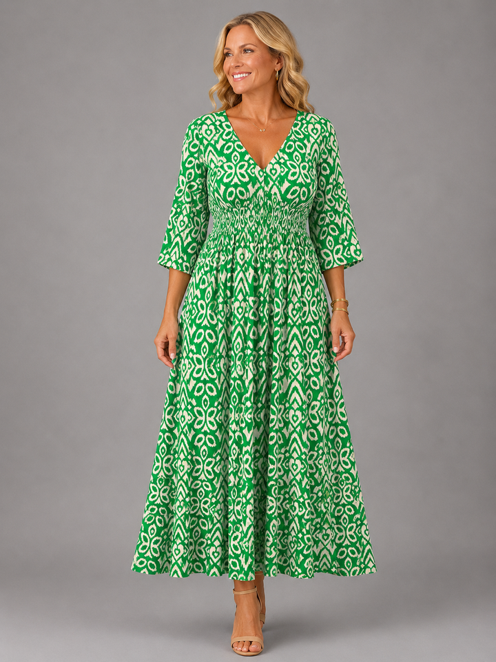 Vivienne | Bohemian Flow Midi Dress