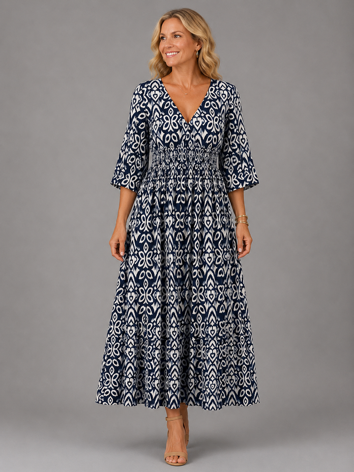 Vivienne | Bohemian Flow Midi Dress