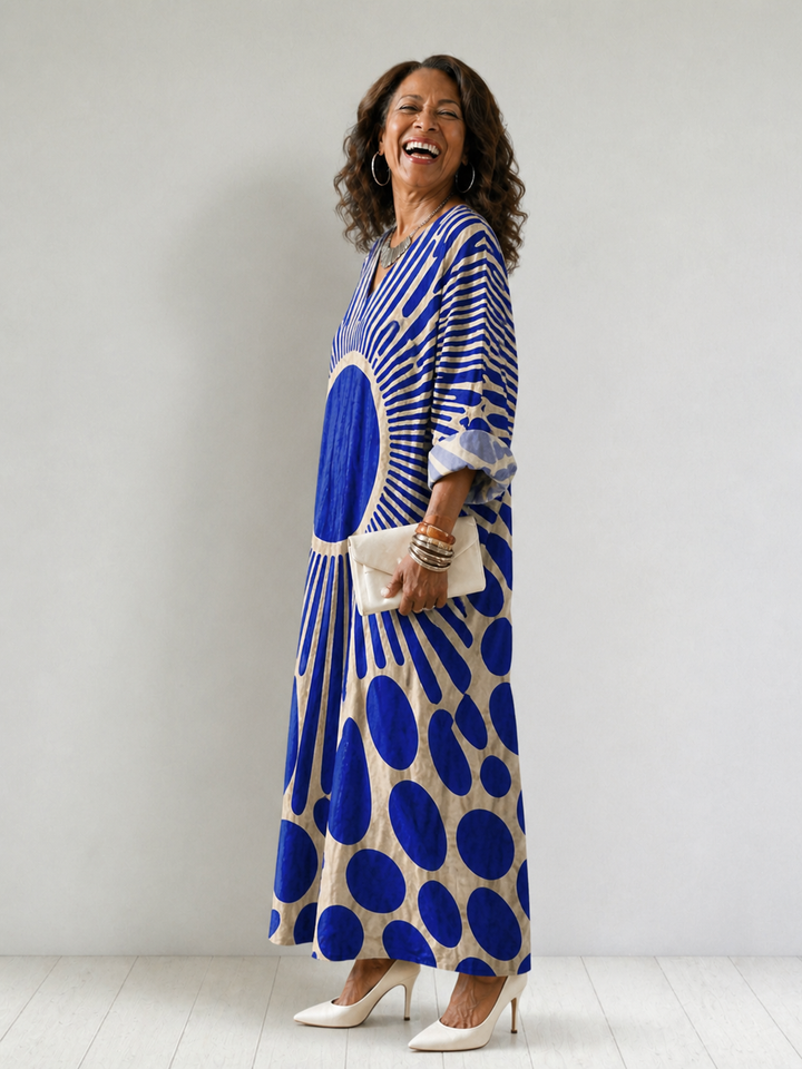 Gwendolyn | Vibrant Colour-Block Dress