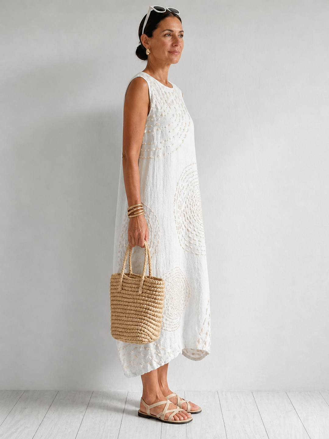 Deborah | Sleeveless Printed Summer Dress
