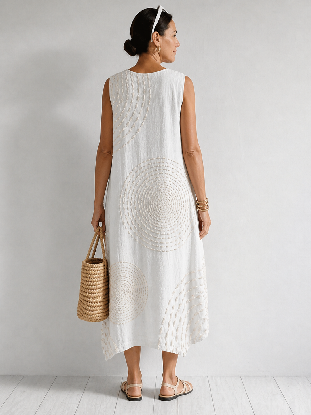 Deborah | Sleeveless Printed Summer Dress