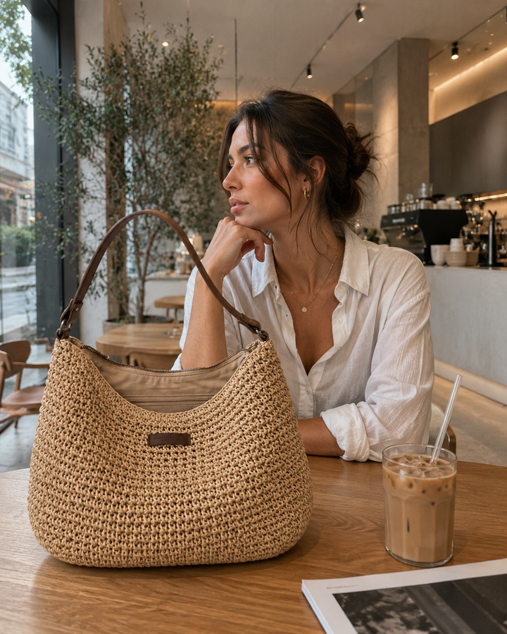 Pippa™ – Elegant Woven Shoulder Bag