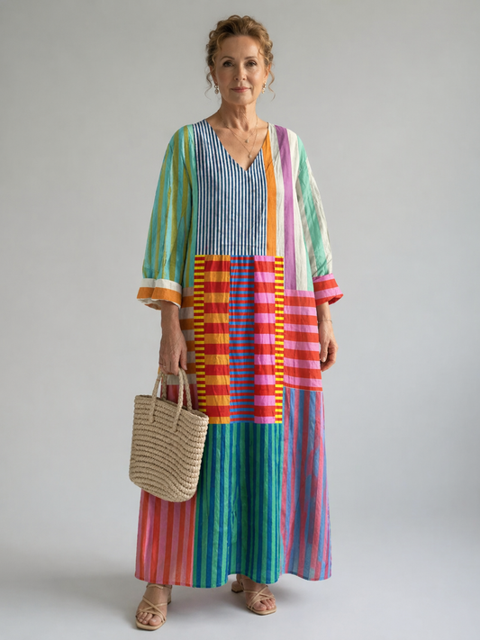 Bernadette | Vintage Floral Wrap-Look Dress