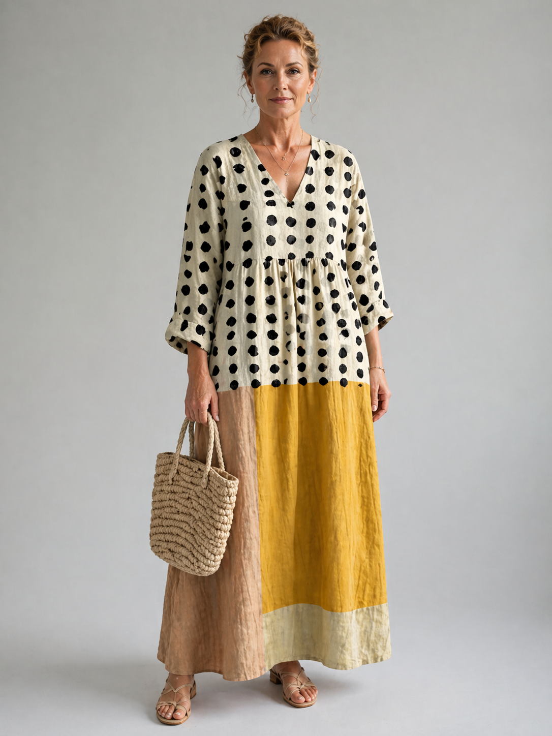 Delphine | Floral V-Neck Summer Dress